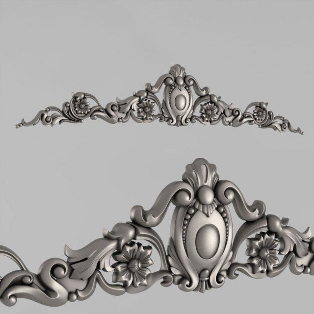 the central decorative element 16 Modèles 3D en vedette .c4d .max .obj .3ds .fbx .stl .blend 