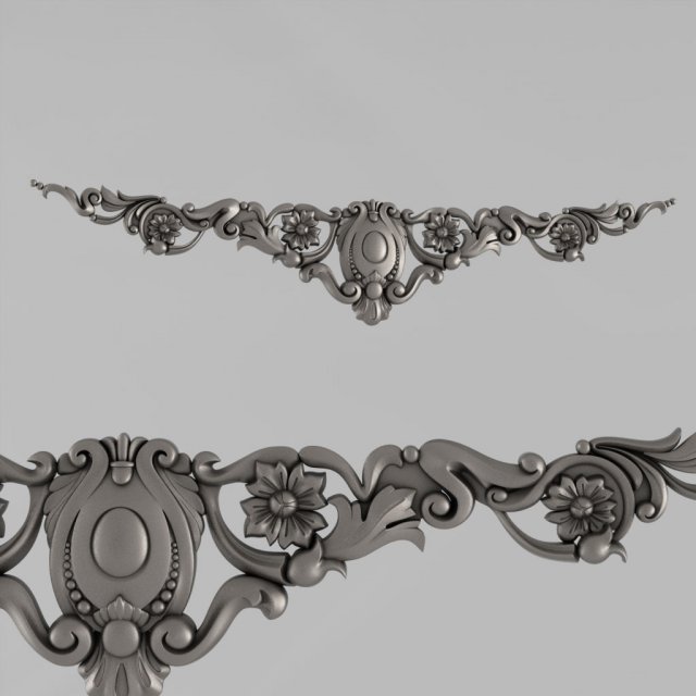 the central decorative element 17 3D 打印模型 .c4d .max .obj .3ds .fbx .stl .blend 