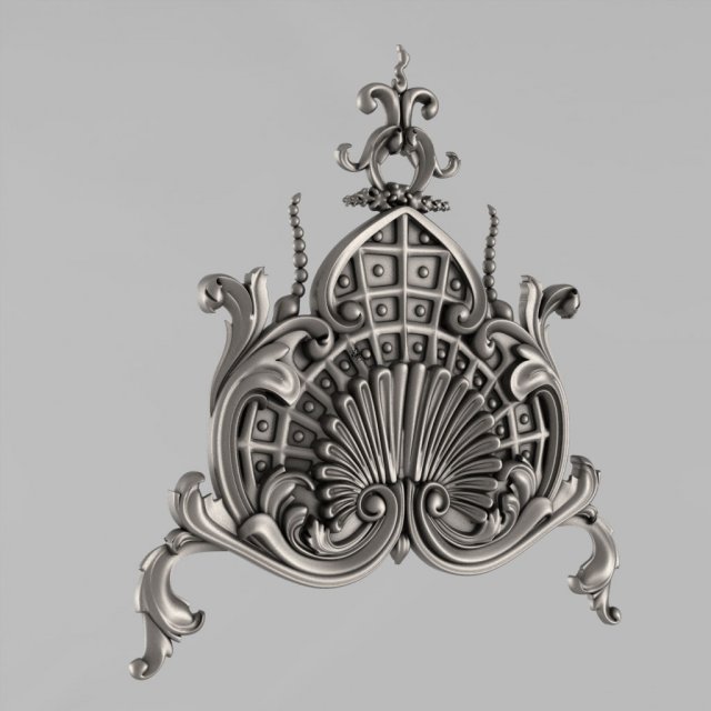 the central decorative element 18 3D Print Model .c4d .max .obj .3ds .fbx .stl .blend 