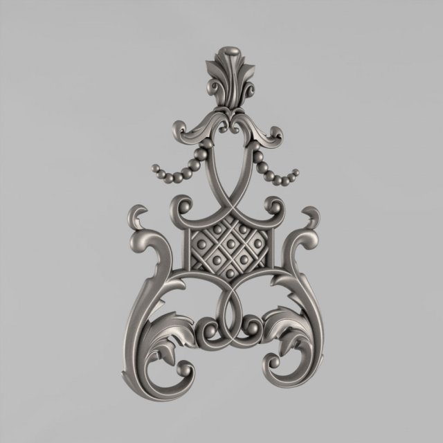 the central decorative element 19 3D 프린트 모델 .c4d .max .obj .3ds .fbx .stl .blend 