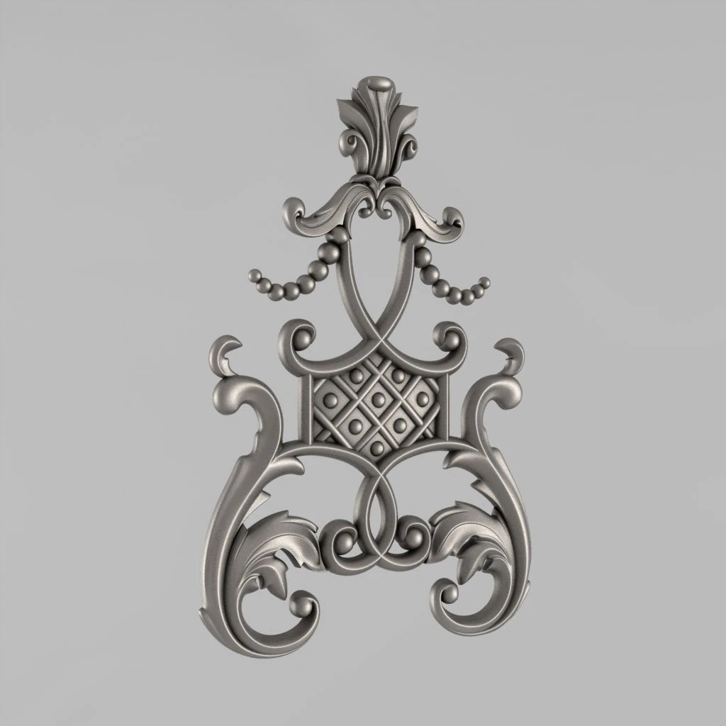 the central decorative element 19 3D Print Model .c4d .max .obj .3ds .fbx .stl .blend 