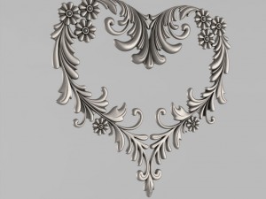 the central decorative element 22 Modelo de Impressão 3D