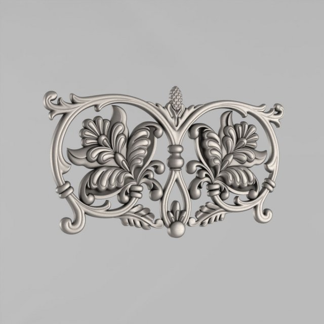 the central decorative element 23 3D-printmodel .c4d .max .obj .3ds .fbx .stl .blend 