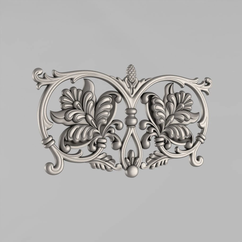 the central decorative element 23 3D Print Model .c4d .max .obj .3ds .fbx .stl .blend 