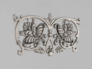 the central decorative element 23 Modelo de Impressão 3D