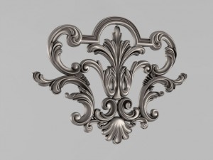 the central decorative element 28 Modelo de Impressão 3D
