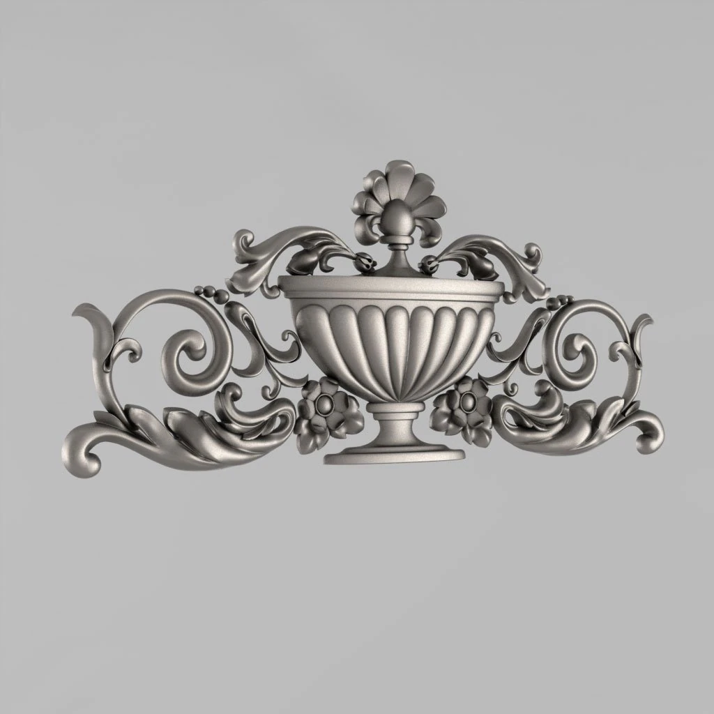 the central decorative element 32 3D Print Model .c4d .max .obj .3ds .fbx .stl .blend 