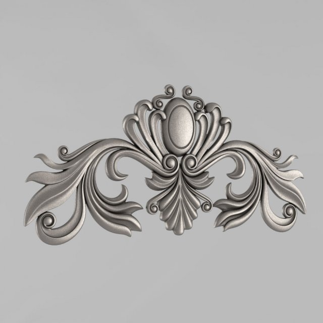 the central decorative element 33 3D 打印模型 .c4d .max .obj .3ds .fbx .stl .blend 
