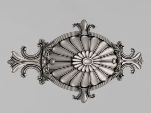 the central decorative element 35 Modelo de Impressão 3D