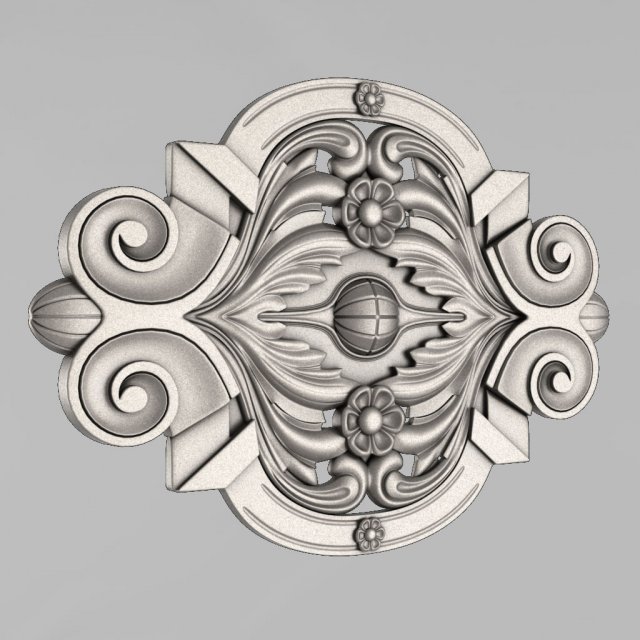 the central decorative element 36 3D Print Model .c4d .max .obj .3ds .fbx .stl .blend 