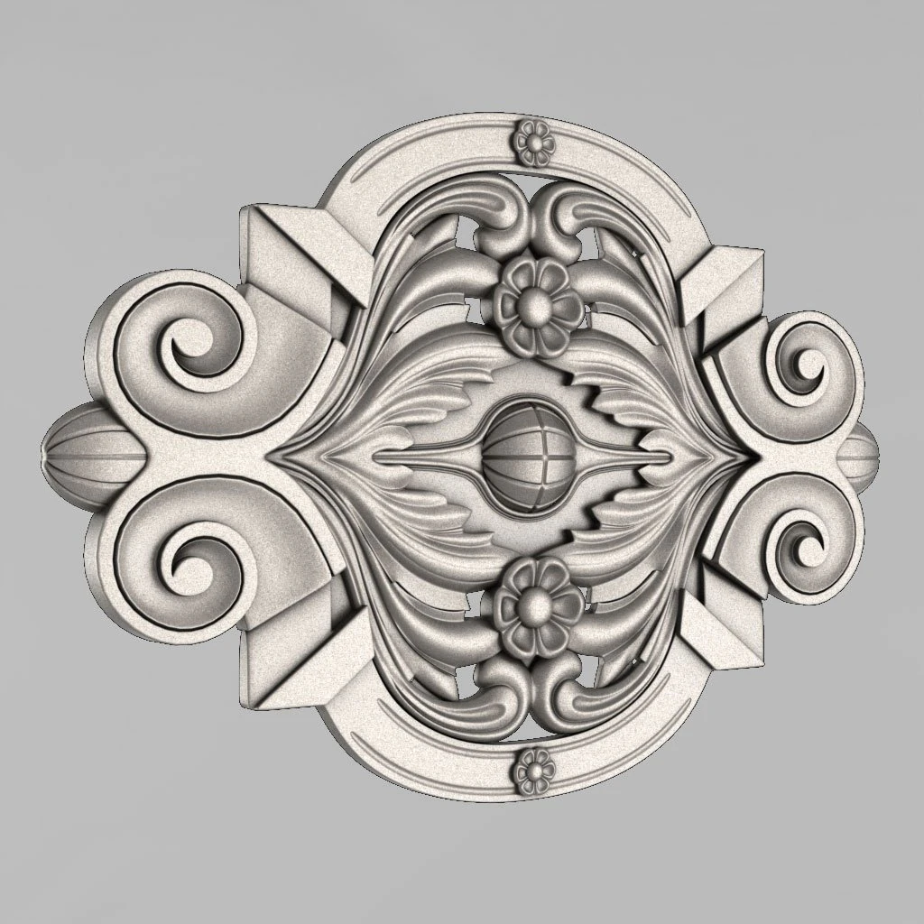 the central decorative element 36 3D Print Model .c4d .max .obj .3ds .fbx .stl .blend 
