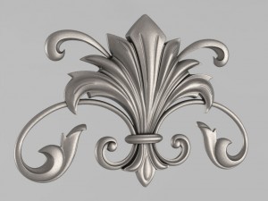 the central decorative element 37 Modelo de Impressão 3D