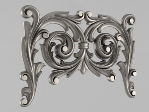 the central decorative element 39 3Dプリントモデル