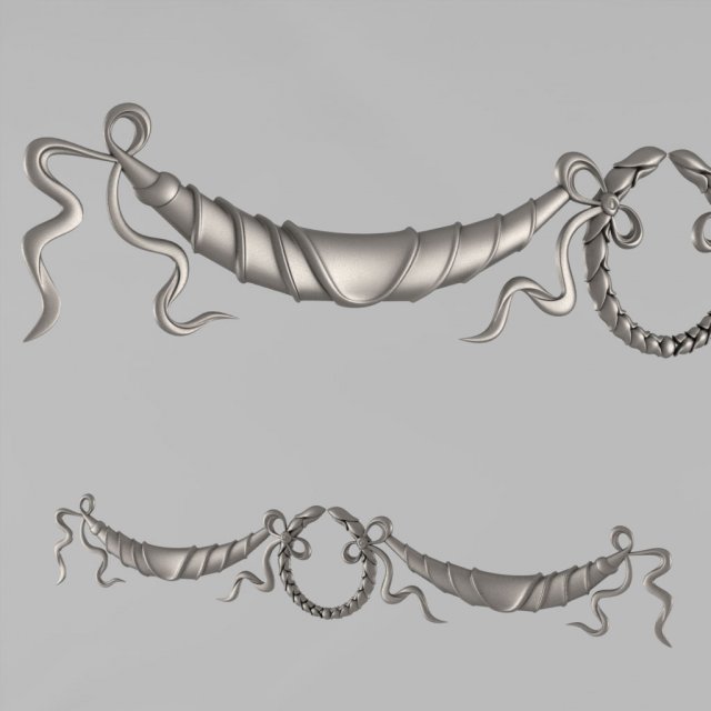 the central decorative element 40 3D 打印模型 .c4d .max .obj .3ds .fbx .stl .blend 