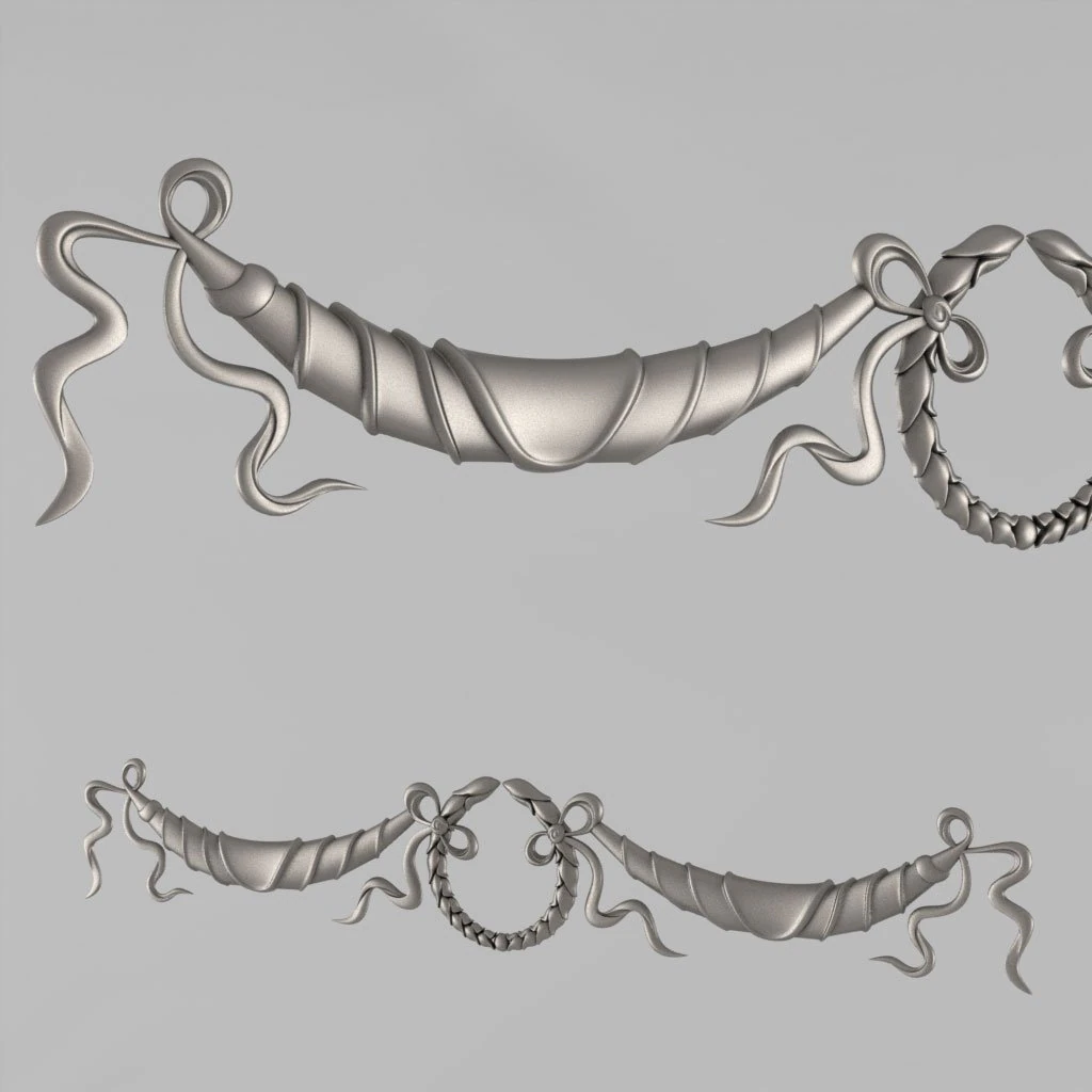 the central decorative element 40 3D Print Model .c4d .max .obj .3ds .fbx .stl .blend