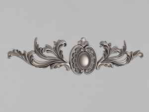 the central decorative element 41 Modelo de Impressão 3D