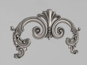 the central decorative element 43 Modelo de Impressão 3D