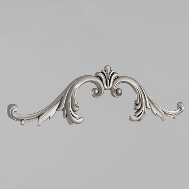 the central decorative element 44 3D Baskı Modeli .c4d .max .obj .3ds .fbx .stl .blend 