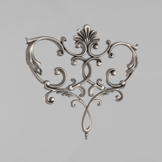 the central decorative element 46 Modello di stampa 3D .c4d .max .obj .3ds .fbx .stl .blend 