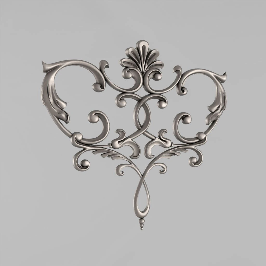 the central decorative element 46 3D Print Model .c4d .max .obj .3ds .fbx .stl .blend 