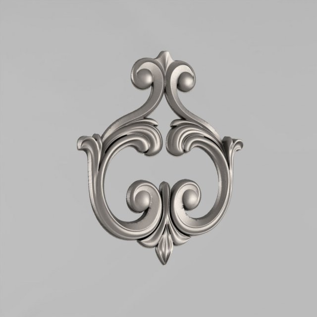 the central decorative element 48 3D Print Model .c4d .max .obj .3ds .fbx .stl .blend 