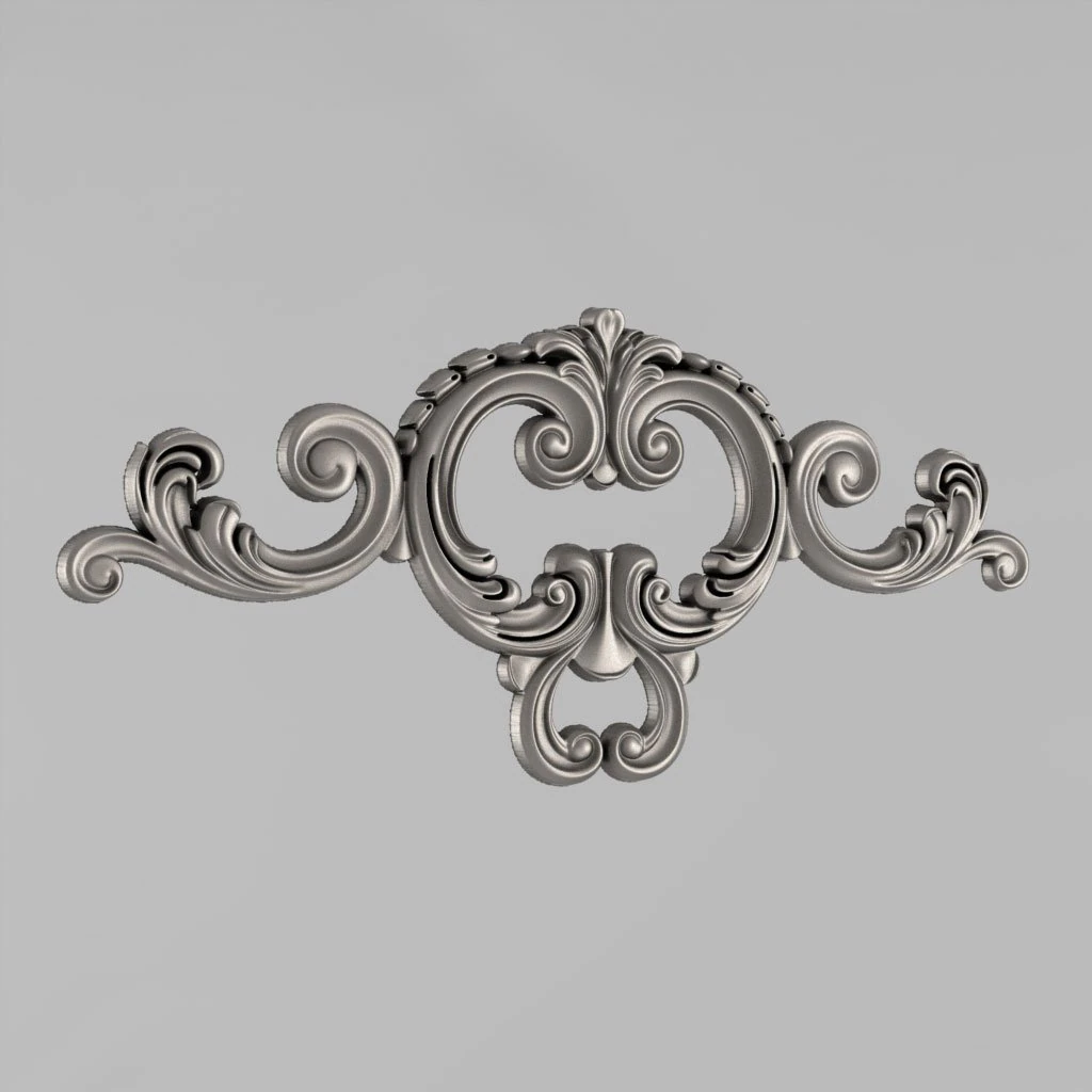 the central decorative element 49 3D Print Model .c4d .max .obj .3ds .fbx .stl .blend 
