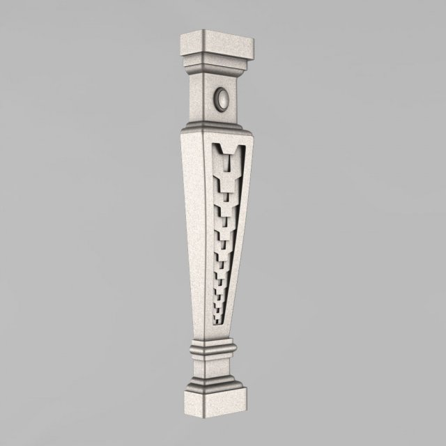 the decorative pillar 3D Print Model .c4d .max .obj .3ds .fbx .stl .blend 
