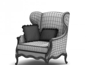 elegant armchair 3D Model