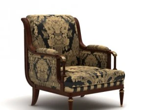 кресло классические апартаменты 3D Модель