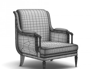armchair classical apartments Modèle 3D