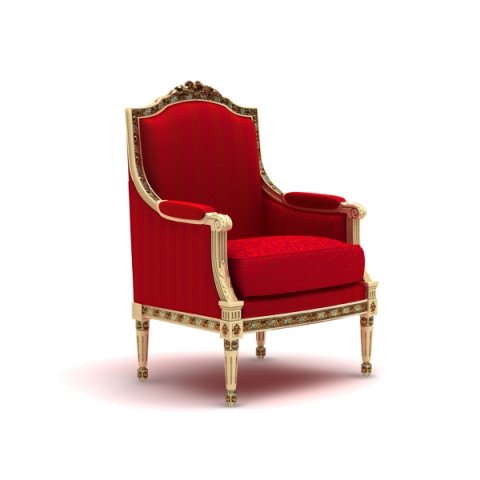 armchair 3D Model .c4d .max .obj .3ds .fbx .stl .blend 