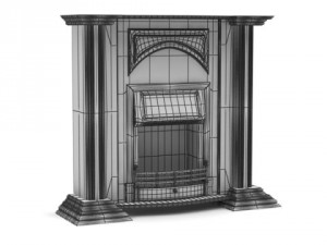 3dbyte fireplace 1 3D Модель