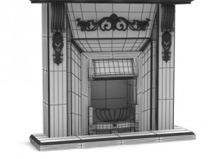 3dbyte fireplace 5 Modelo 3D
