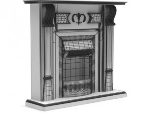 3dbyte fireplace 6 Model 3D