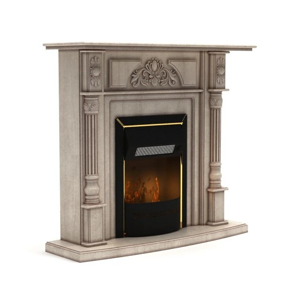 3dbyte fireplace 8 3D Model .c4d .max .obj .3ds .fbx .stl .blend