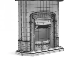 3dbyte fireplace 9 3D Model