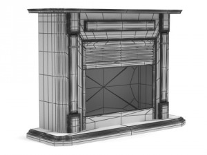 3dbyte fireplace 10 3D Model