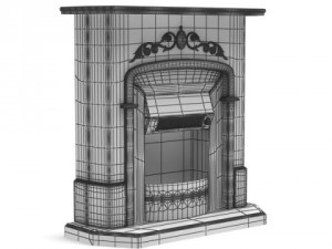 3dbyte fireplace 11 3D Model
