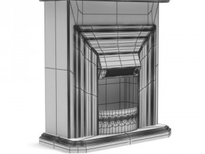 3dbyte fireplace 12 3D Model