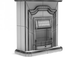 3dbyte fireplace 13 3D 模型
