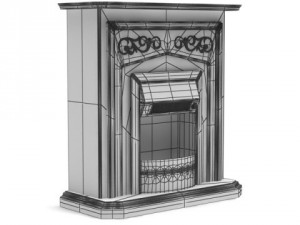 3dbyte fireplace 15 3D मॉडल