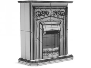 3dbyte fireplace 15 3D Model