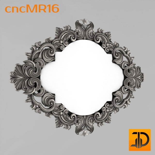 mirror 16 3D Model .c4d .max .obj .3ds .fbx .stl .blend 