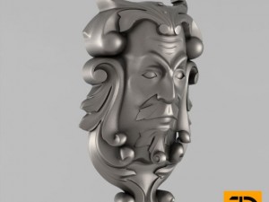 carved face 3D Model