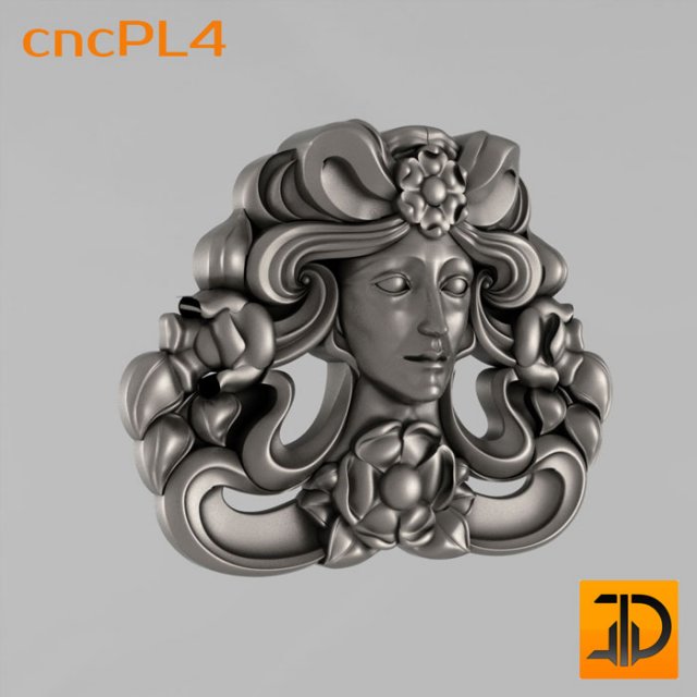 carved face 2 Model 3D .c4d .max .obj .3ds .fbx .stl .blend 