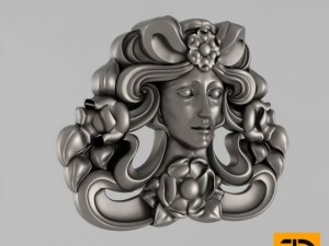 carved face 2 Model 3D