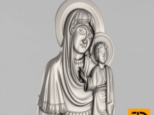 icon of the mother of god 3D Model