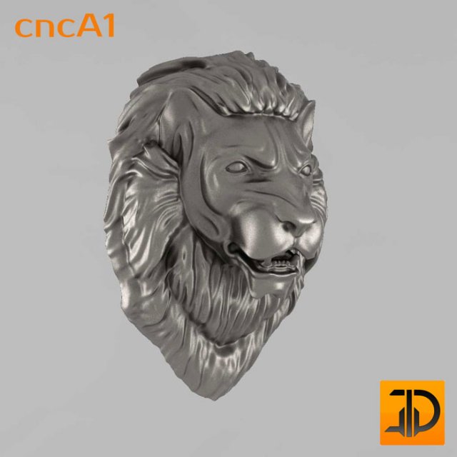 the muzzle of a lion Model 3D .c4d .max .obj .3ds .fbx .stl .blend 