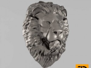 the muzzle of a lion 3D Model