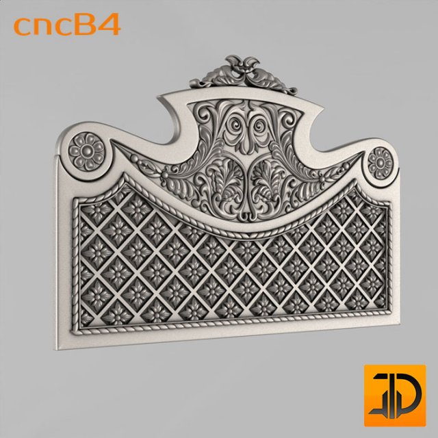 headboard Model 3D .c4d .max .obj .3ds .fbx .stl .blend 